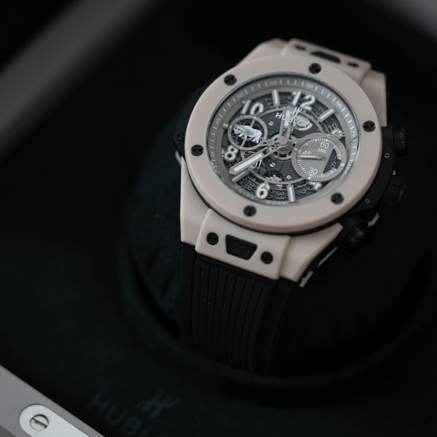 Hublot Big Bang Unico 411.CZ.4620.NR.SOA19 (2019) - Transparent dial 45 mm Ceramic case (7/8)