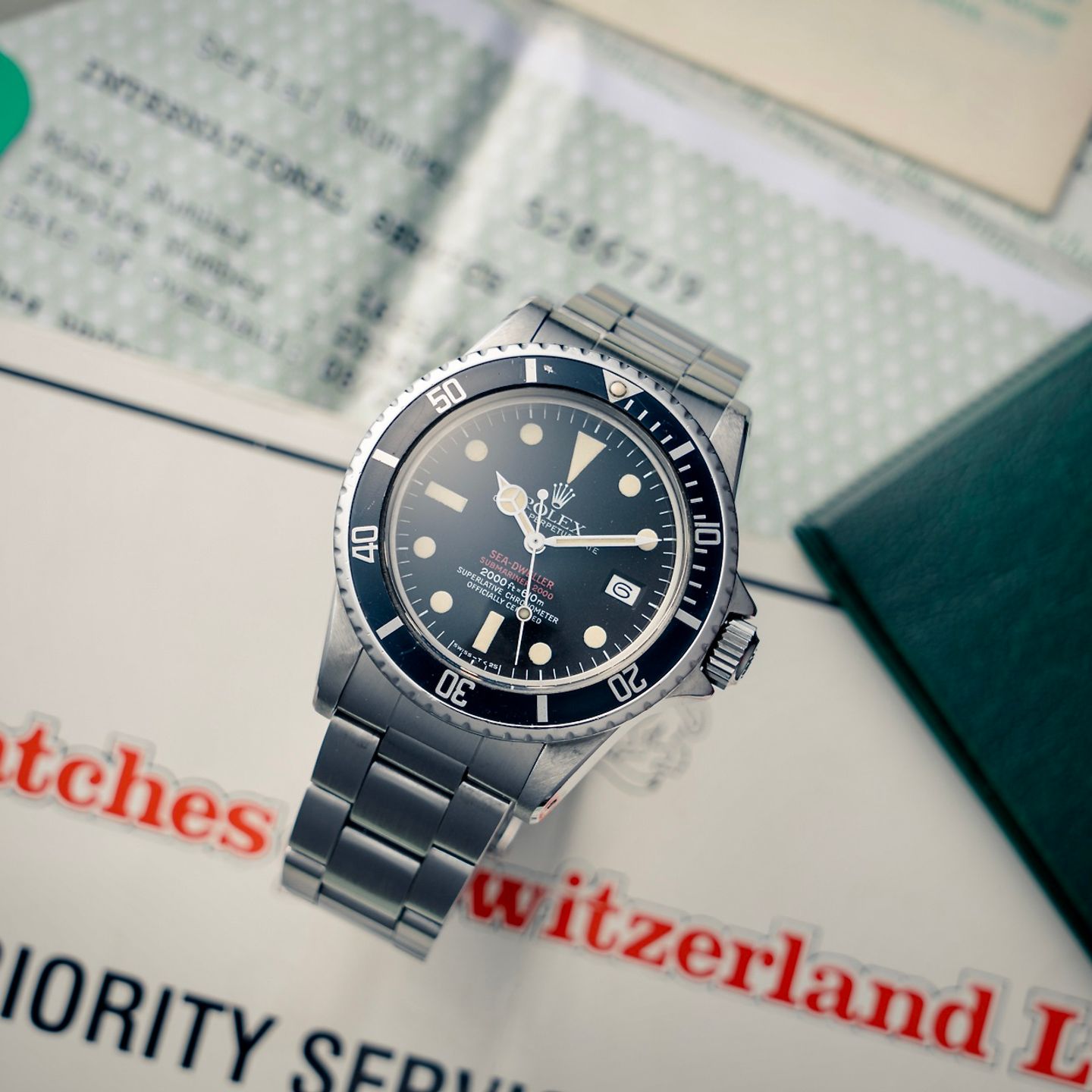 Rolex Sea-Dweller 1665 (1978) - Zwart wijzerplaat 40mm Staal (2/8)