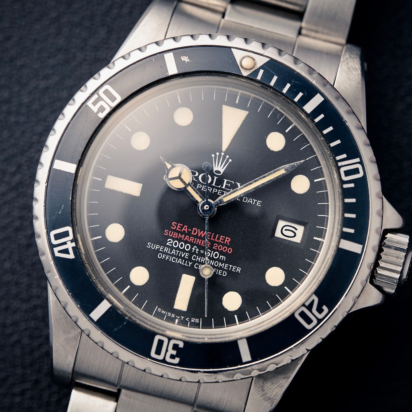 Rolex Sea-Dweller 1665 (1978) - Zwart wijzerplaat 40mm Staal (6/8)