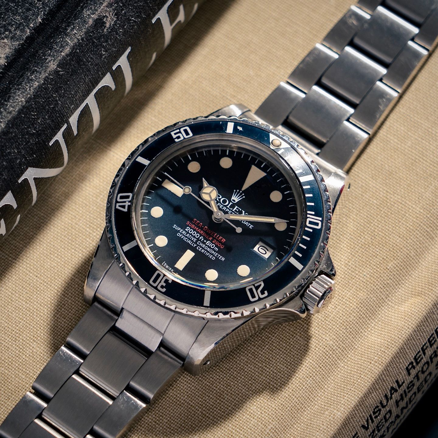 Rolex Sea-Dweller 1665 (1978) - Zwart wijzerplaat 40mm Staal (3/8)