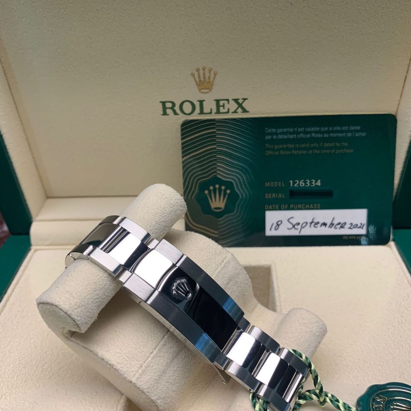 Rolex Datejust 41 126334 (2021) - Wit wijzerplaat 41mm Staal (2/2)