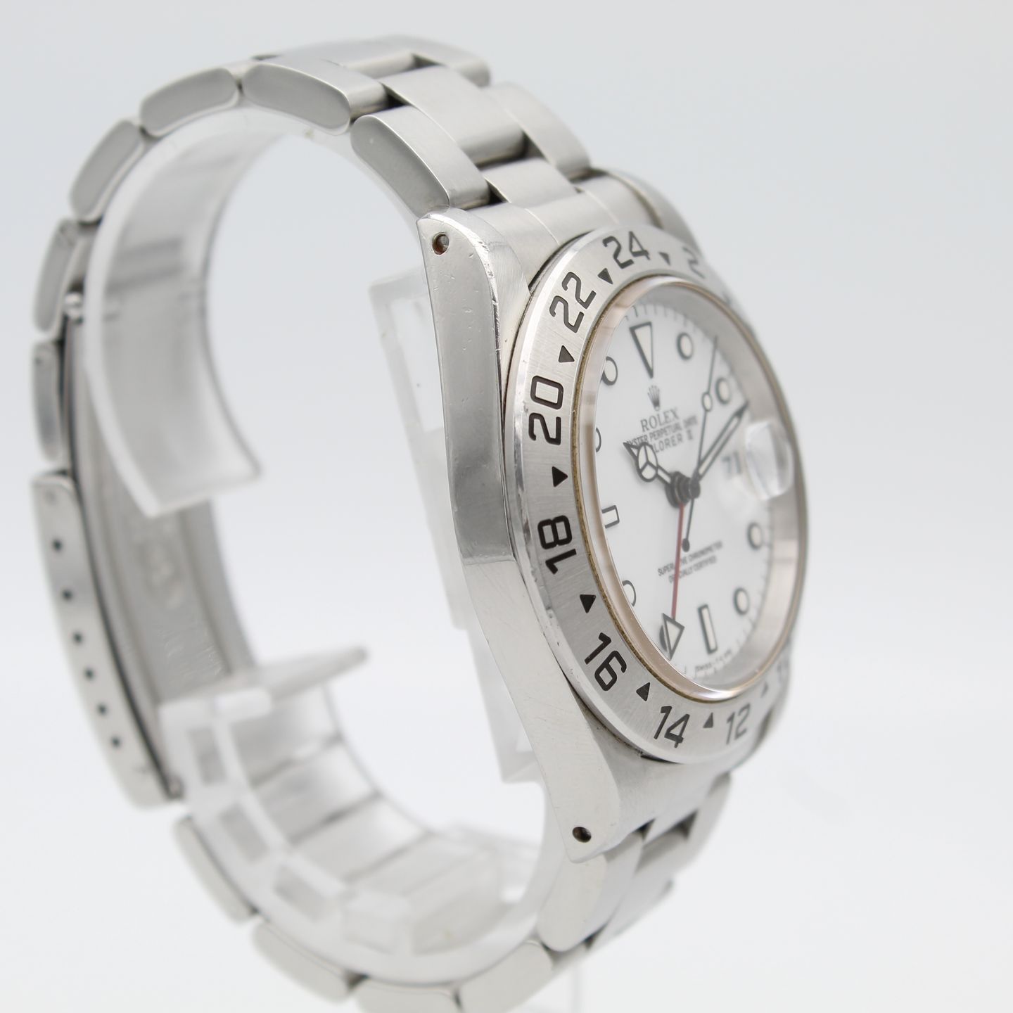 Rolex Explorer II 16570 (1995) - Wit wijzerplaat 40mm Staal (4/8)