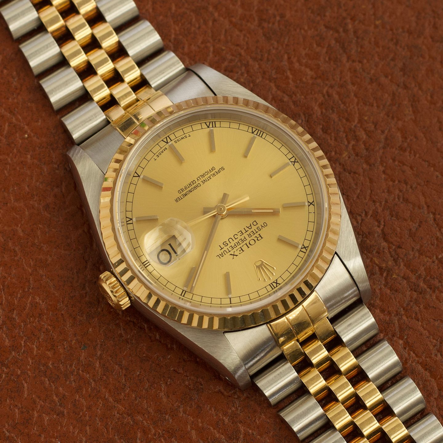 Rolex Datejust 36 16233 (1992) - Champagne wijzerplaat 36mm Staal (4/8)