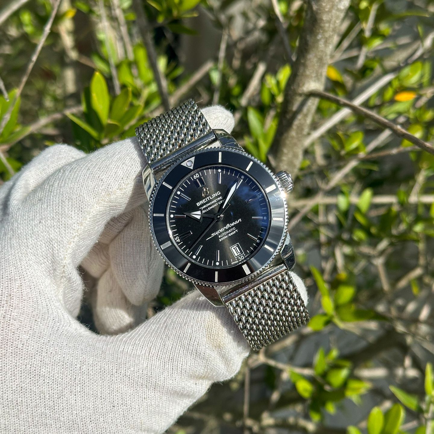 Breitling Superocean AB201012 (2018) - Black dial 42 mm Steel case (1/8)