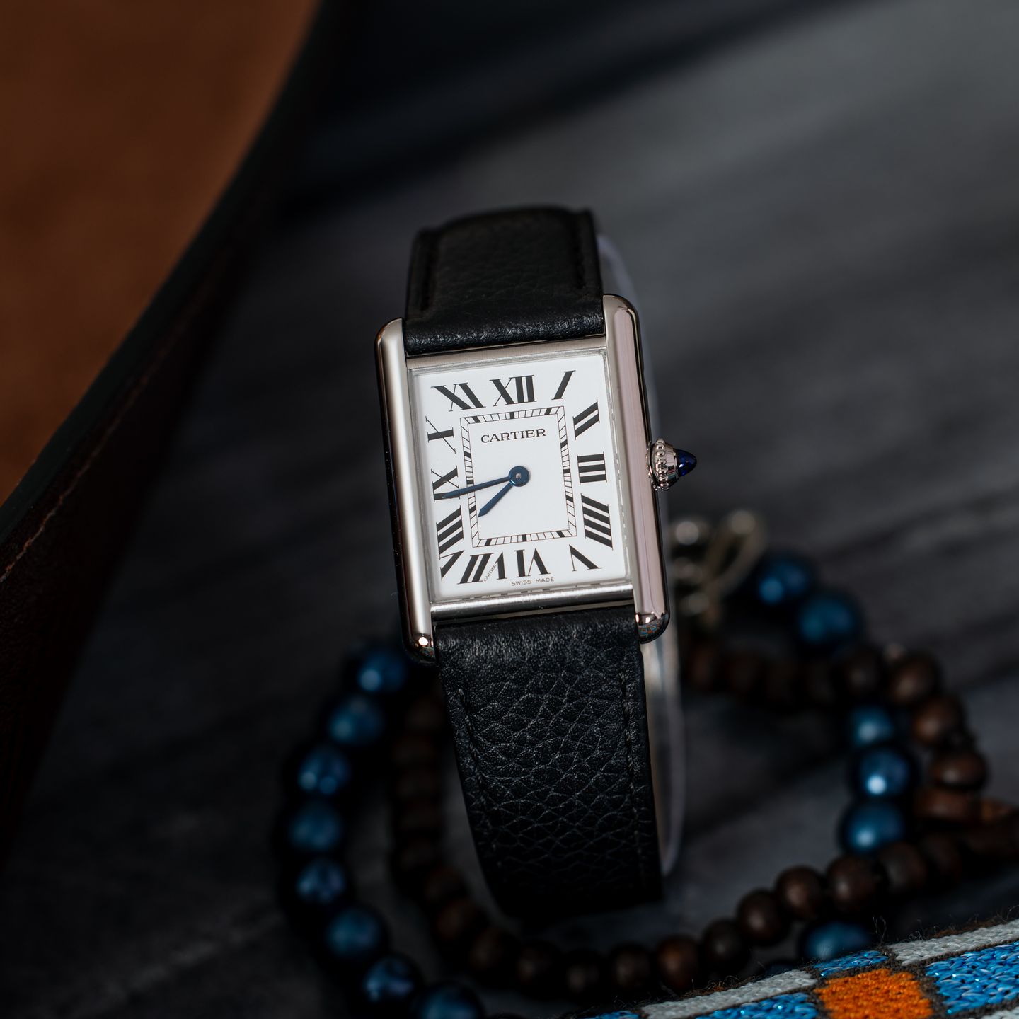 Cartier Tank WSTA0041 (2022) - White dial 34 mm Steel case (1/6)
