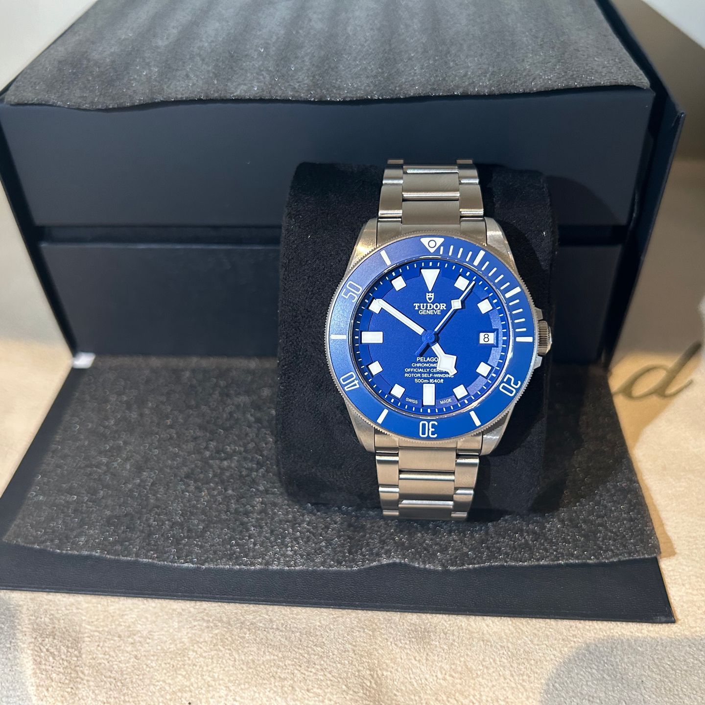 Tudor Pelagos 25600TB (2024) - Blauw wijzerplaat 42mm Titanium (3/8)