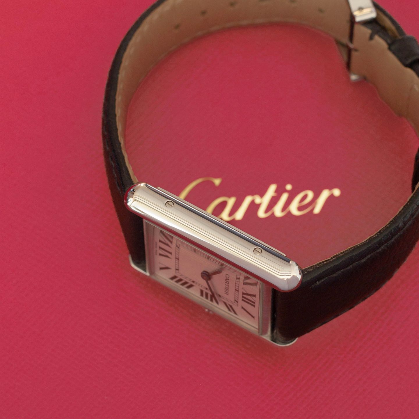 Cartier Tank WSTA0041 (2021) - Wit wijzerplaat 34mm Staal (5/8)