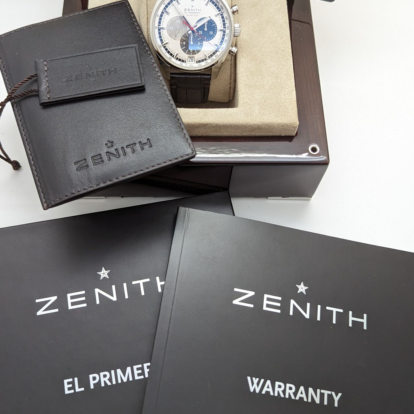 Zenith El Primero 36'000 VpH 03.2040.400/69.C494 (2015) - Zilver wijzerplaat 42mm Staal (7/8)