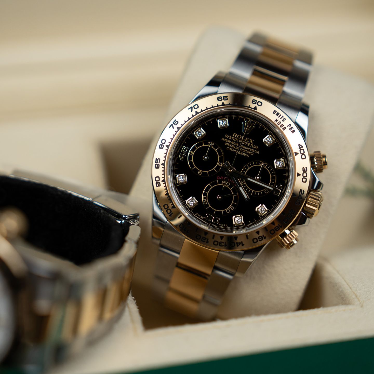 Rolex Daytona 116503 (2021) - Diamond dial 40 mm Steel case (2/8)