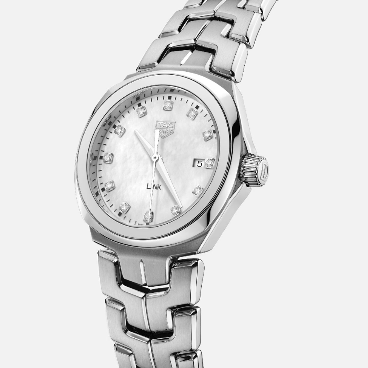 TAG Heuer Link Lady WBC1312.BA0600 (2024) - Parelmoer wijzerplaat 32mm Staal (1/1)