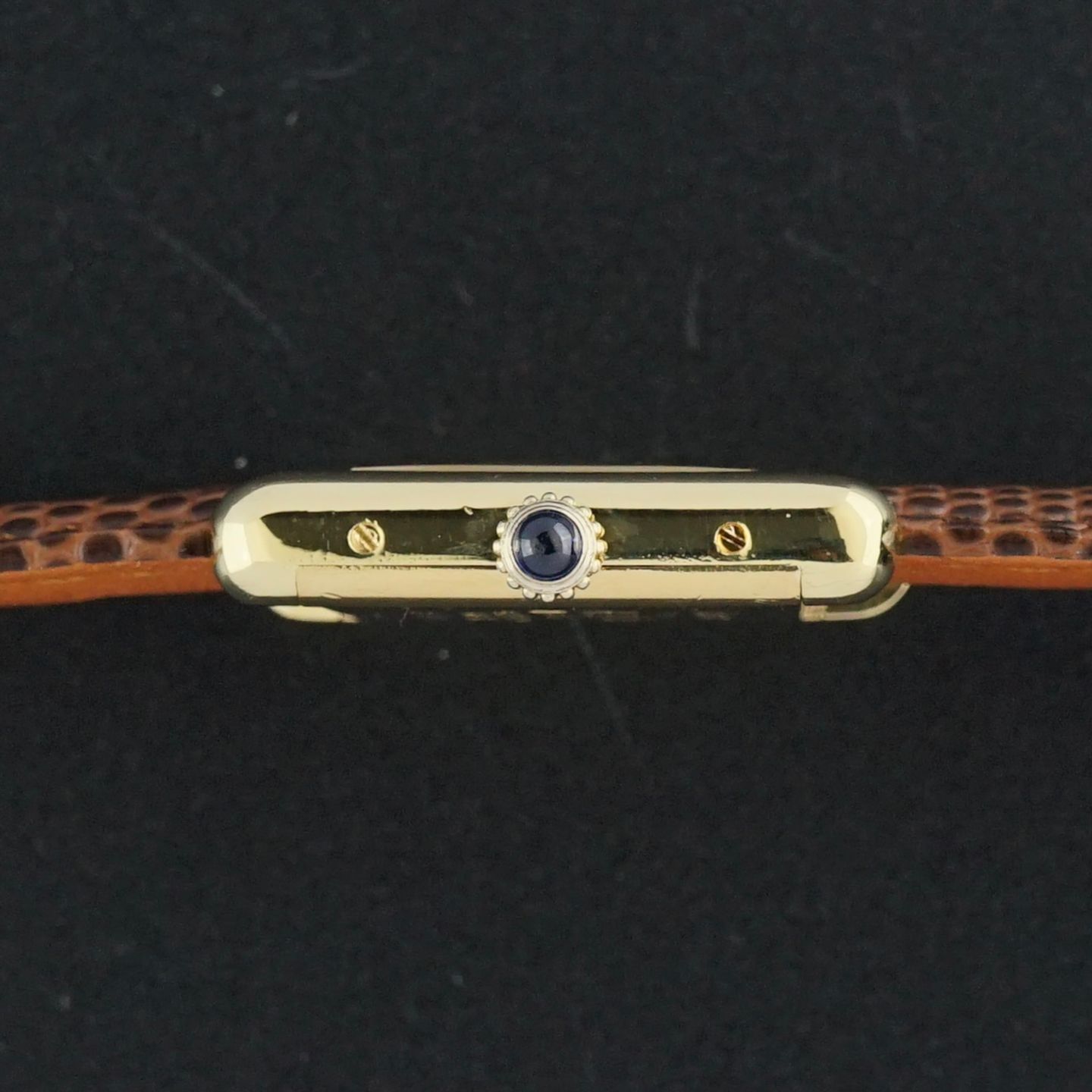 Cartier Tank 2415 (1990) - Yellow dial 20 mm Gold/Steel case (4/8)