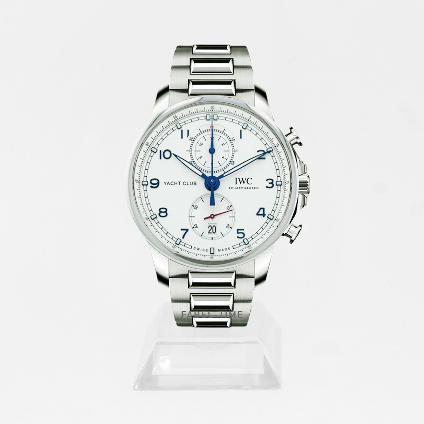 IWC Portuguese Yacht Club Chronograph IW390702 (2024) - Wit wijzerplaat 45mm Staal (1/1)