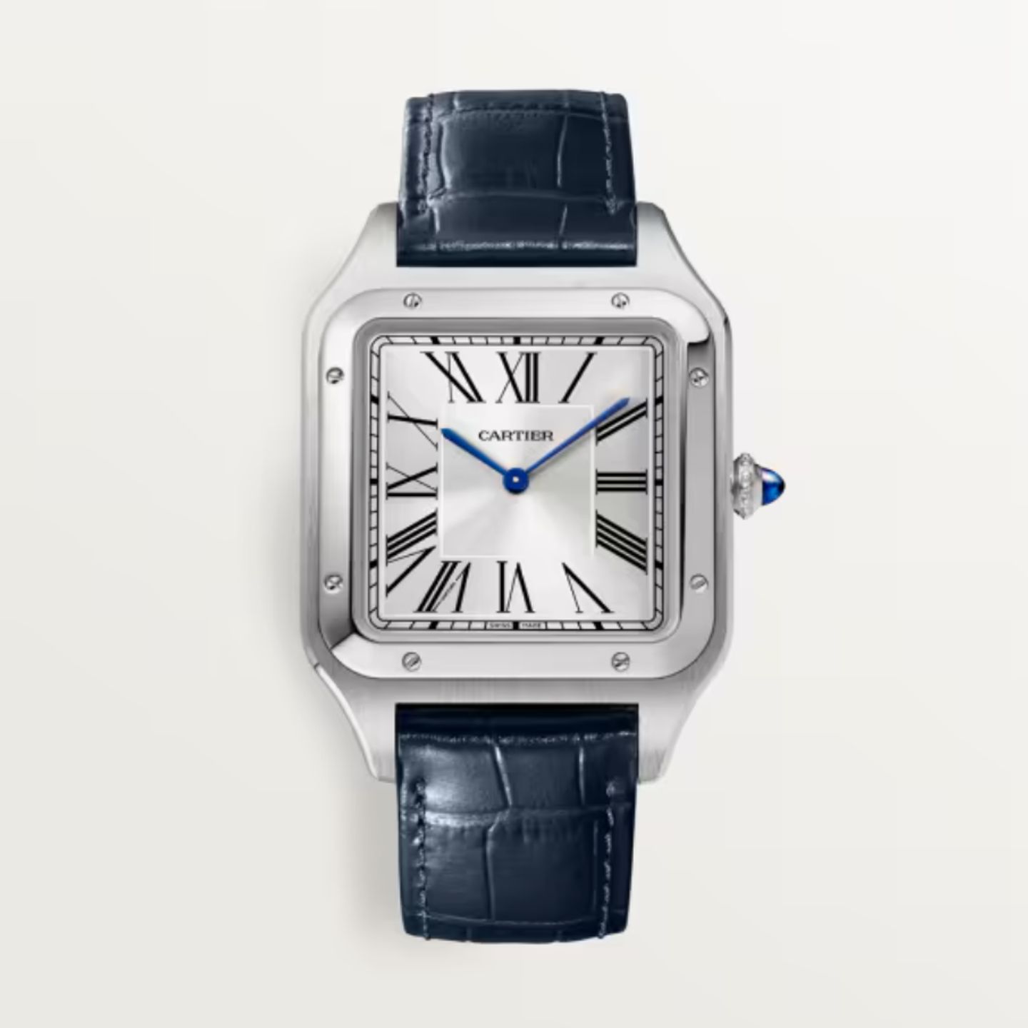 Cartier Santos Dumont WSSA0032 (2023) - Zilver wijzerplaat 47mm Staal (1/1)