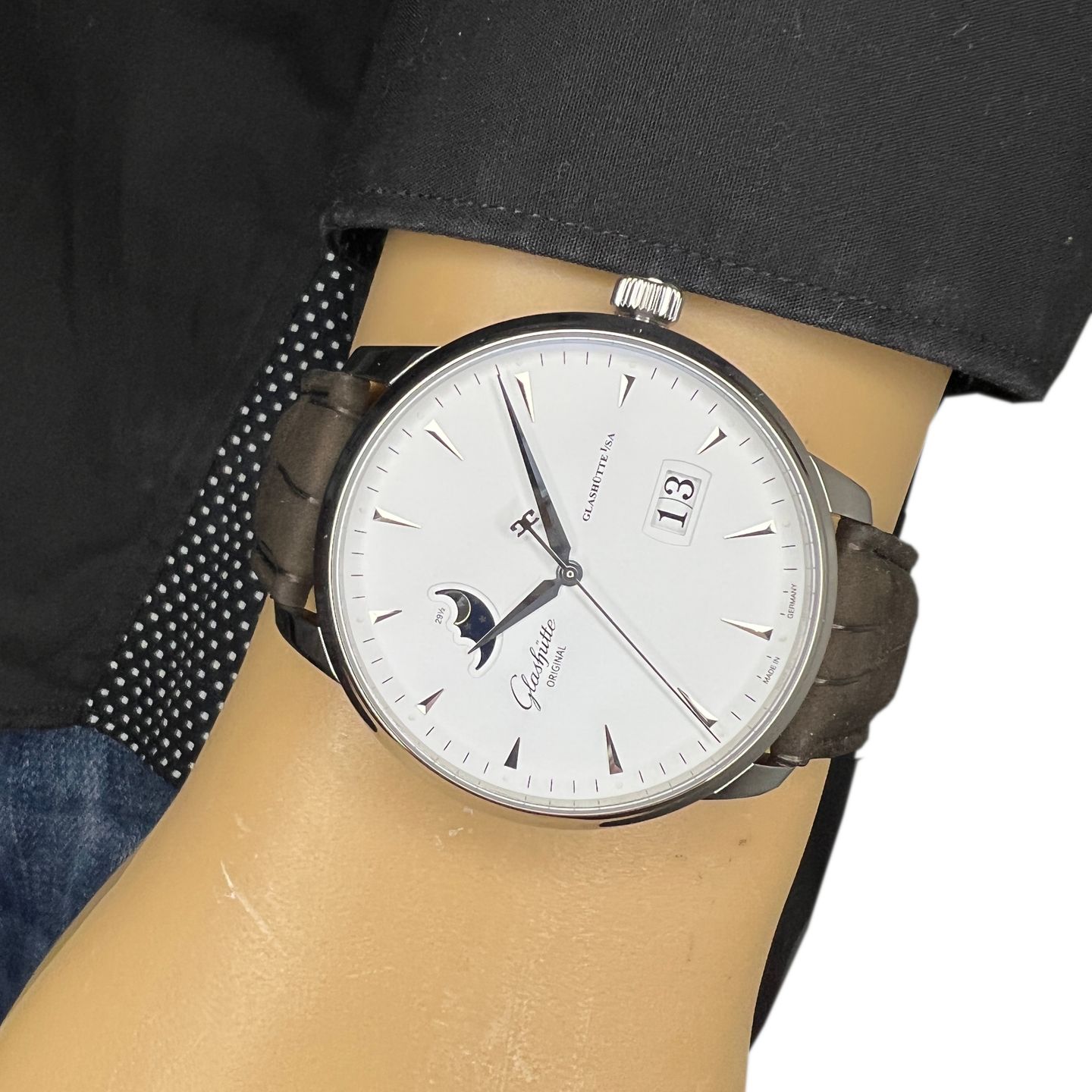 Glashütte Original Senator Excellence 1-36-04-05-02-31 (2024) - White dial 42 mm Steel case (2/8)