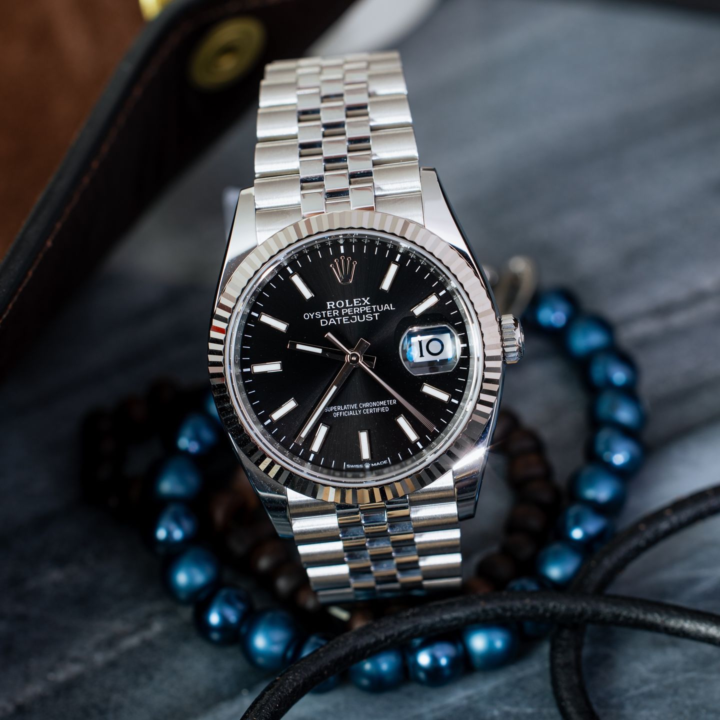 Rolex Datejust 36 126234 (2023) - Zwart wijzerplaat 36mm Staal (1/4)