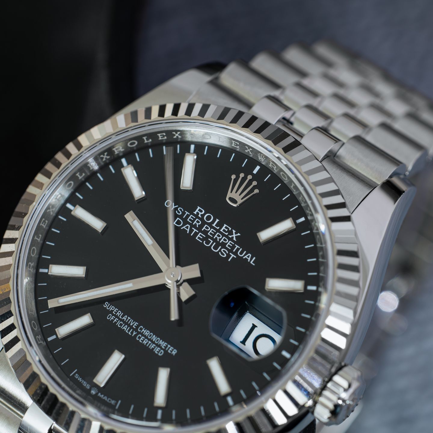 Rolex Datejust 36 126234 (2023) - Zwart wijzerplaat 36mm Staal (3/4)