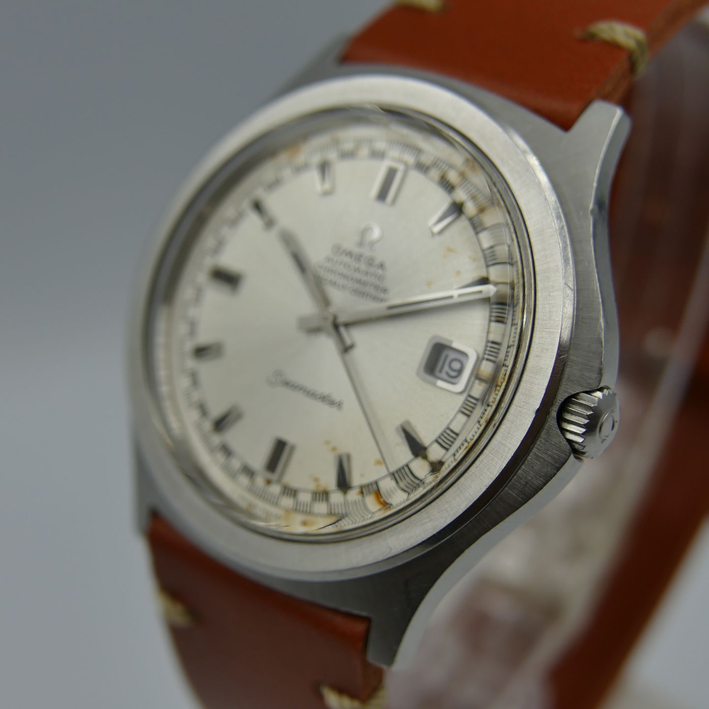 Omega Vintage 70's vintage watch ref 168.050 seamaster chronometer automatic cal 564 (1970) - Onbekend wijzerplaat 42mm Staal (3/8)