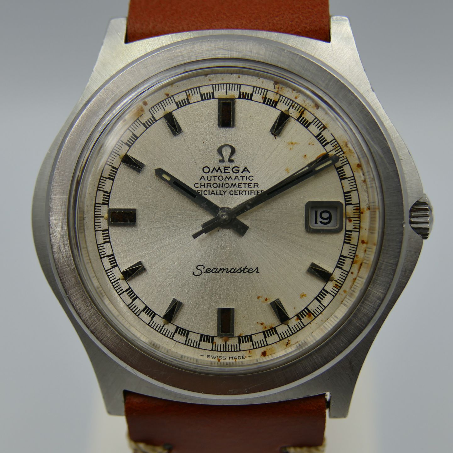 Omega Vintage 70's vintage watch ref 168.050 seamaster chronometer automatic cal 564 (1970) - Unknown dial 42 mm Steel case (2/8)