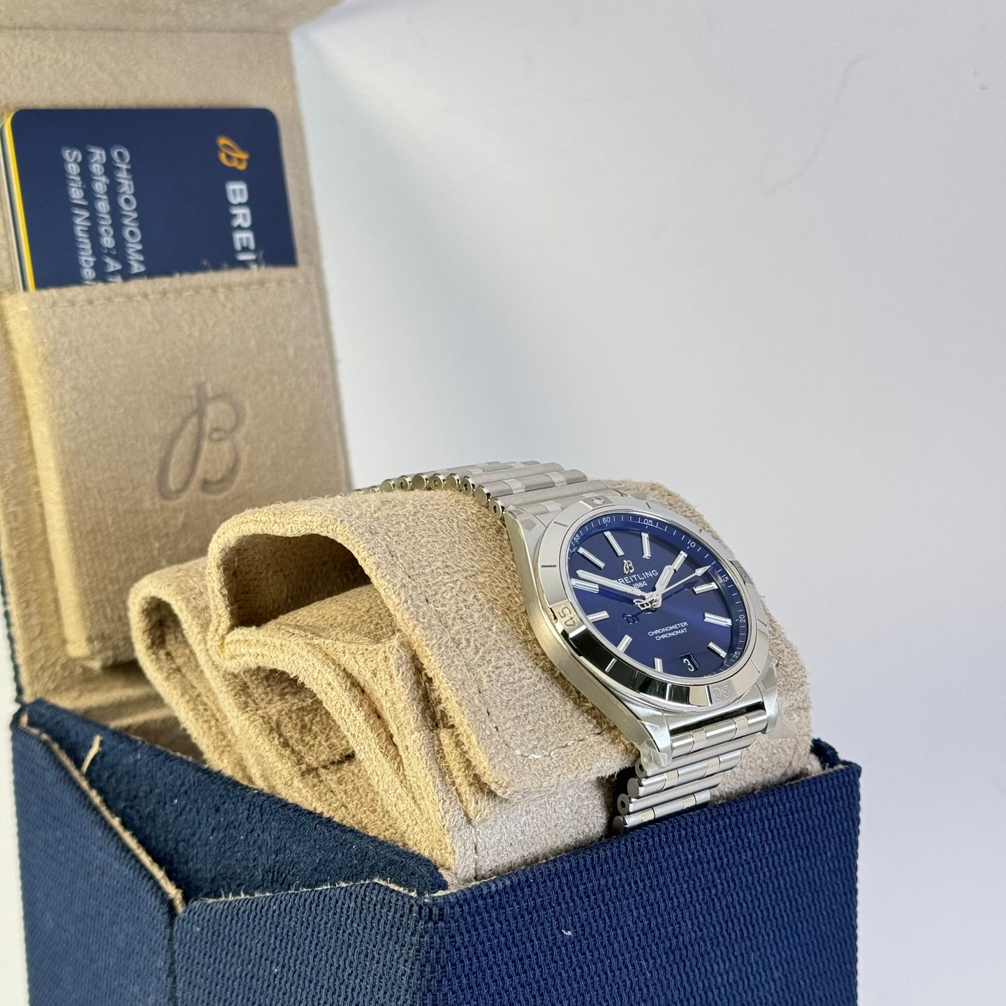 Breitling Chronomat 36 A10380101C1A1 (2024) - Blue dial 36 mm Steel case (7/8)