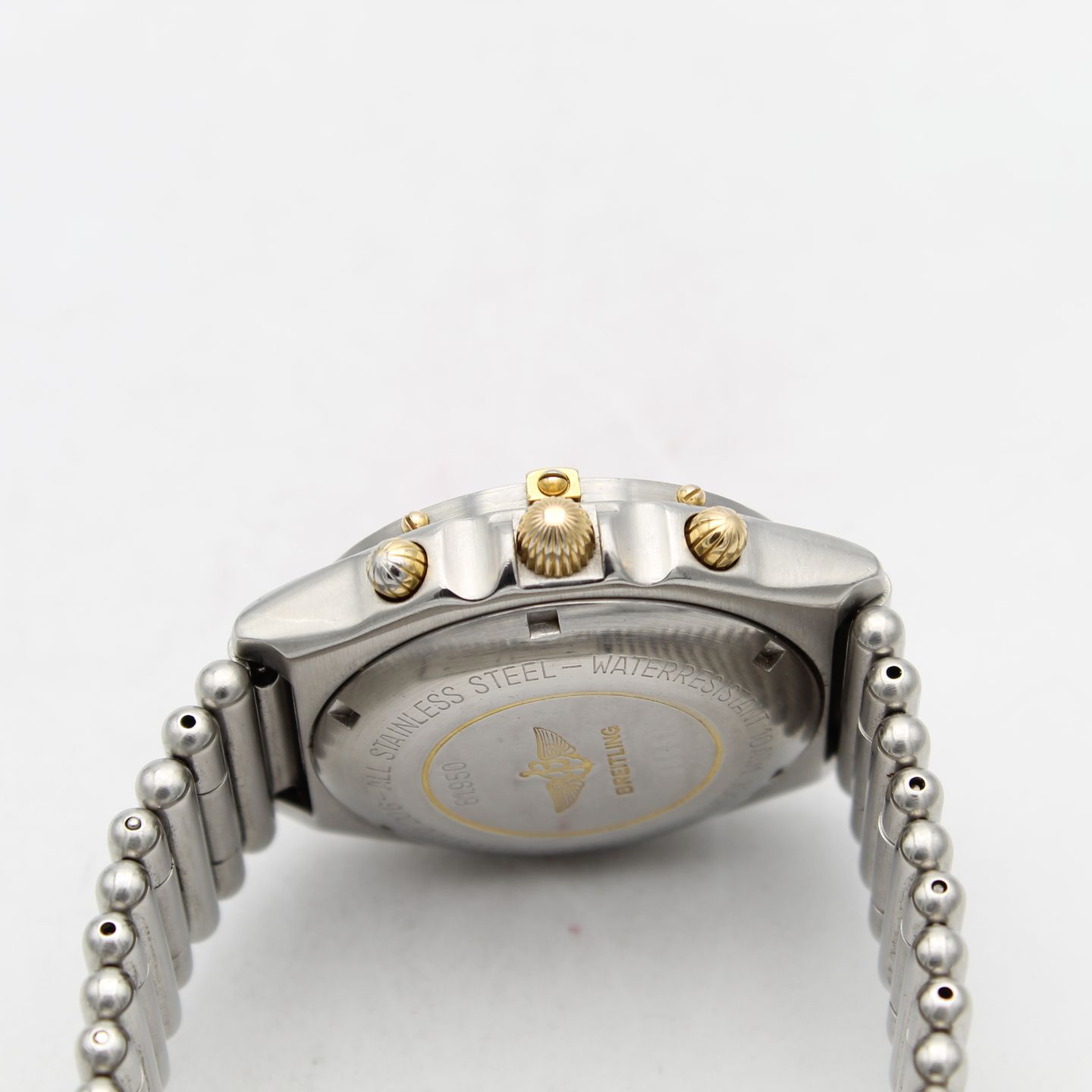 Breitling Chronomat 81950 (1990) - Wit wijzerplaat 39mm Goud/Staal (7/8)