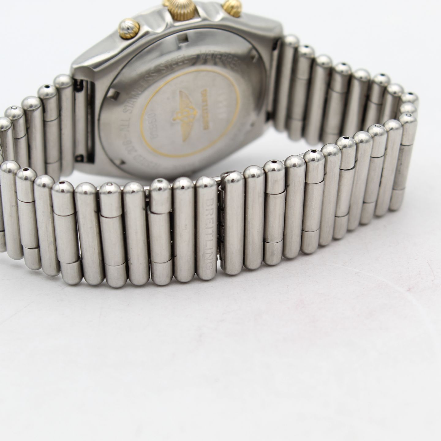 Breitling Chronomat 81950 (1990) - Wit wijzerplaat 39mm Goud/Staal (5/8)