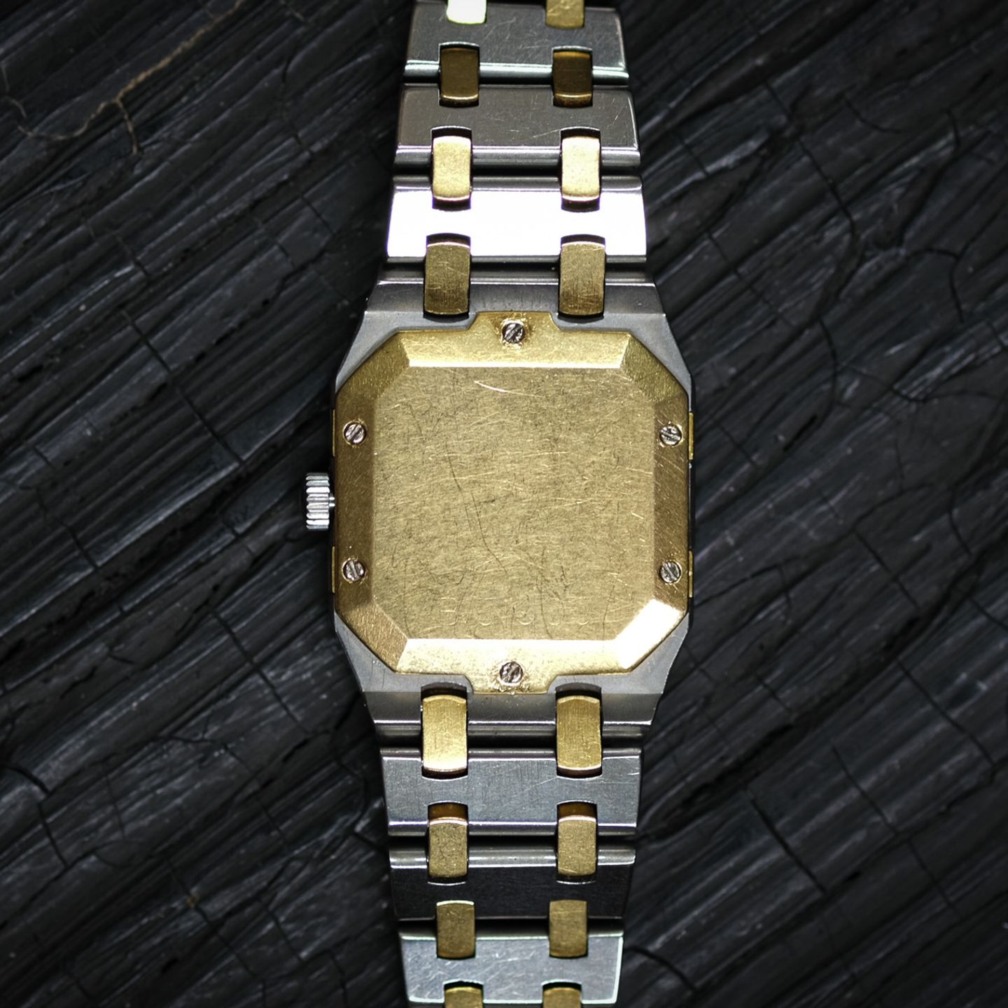 Audemars Piguet Royal Oak Lady 6010SA (1980) - Grey dial 25 mm Gold/Steel case (2/8)