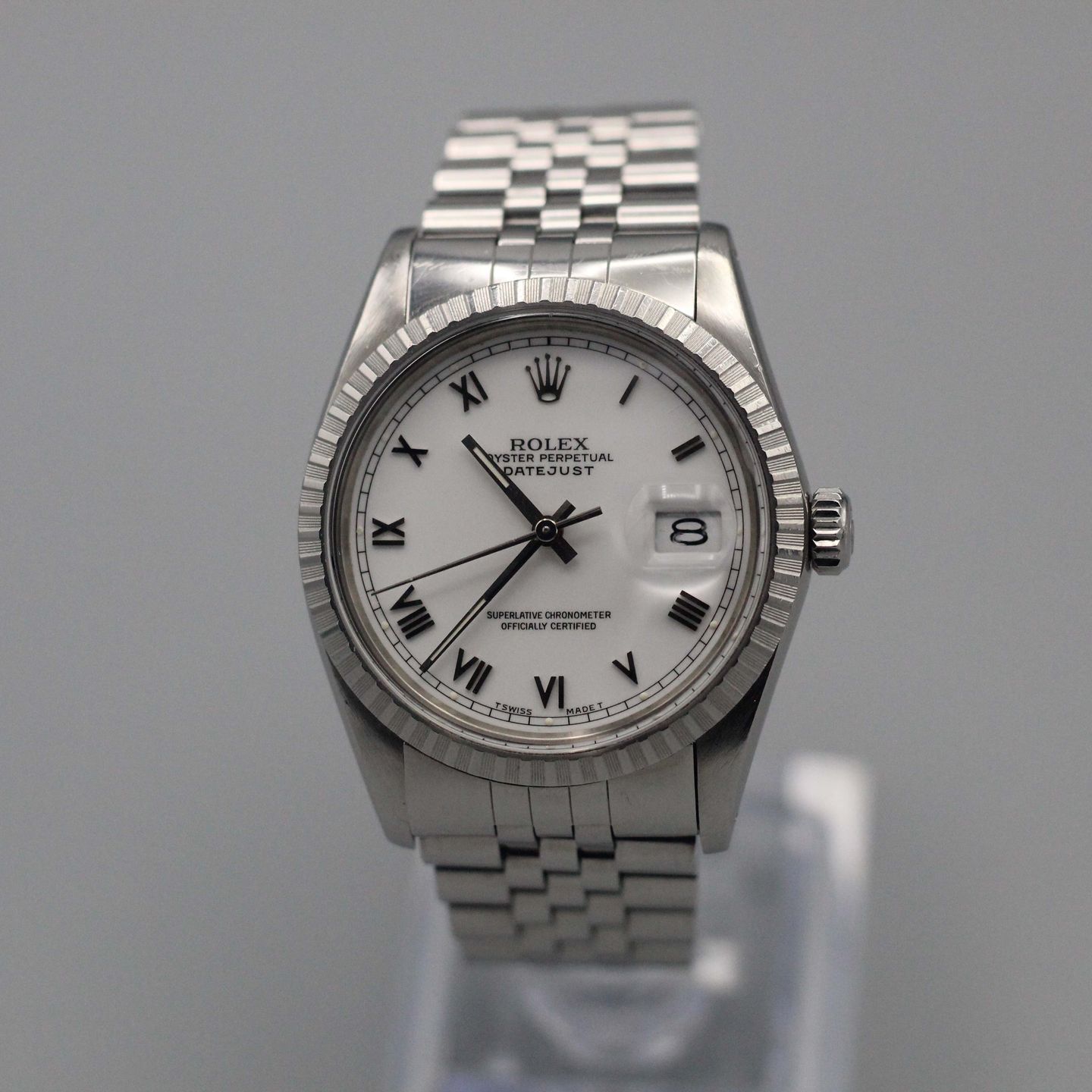 Rolex Datejust 36 16030 (1985) - White dial 36 mm Steel case (1/8)