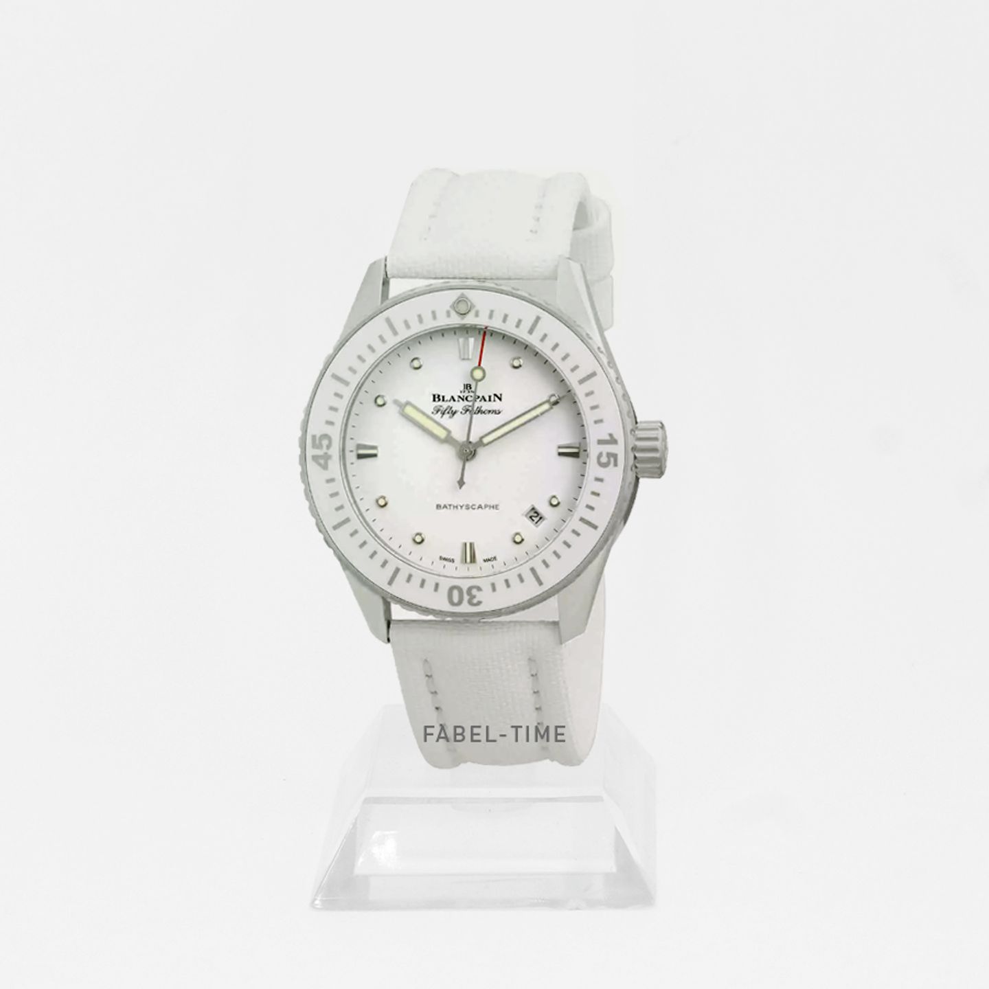 Blancpain Fifty Fathoms Bathyscaphe 5100-1127-W52A (2024) - White dial 38 mm Steel case (1/1)