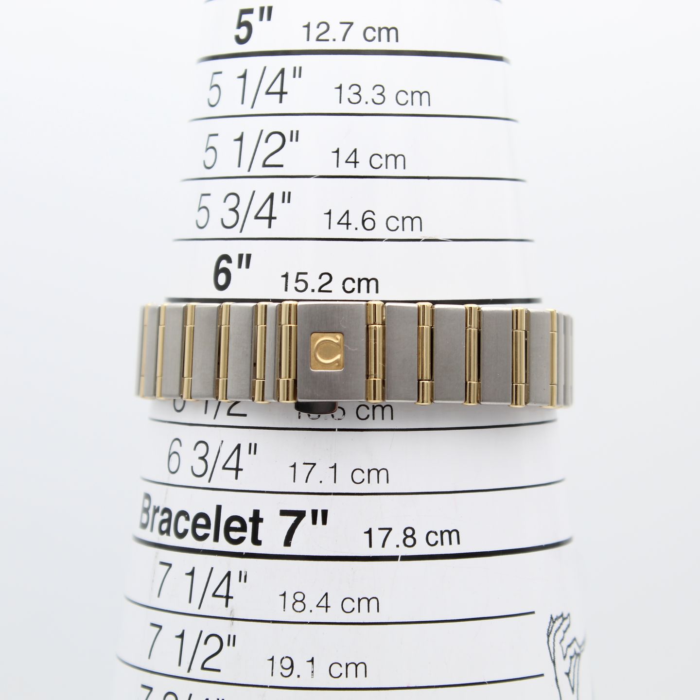 Omega Constellation 1262.75.00 (2002) - Pearl dial 23 mm Gold/Steel case (8/8)