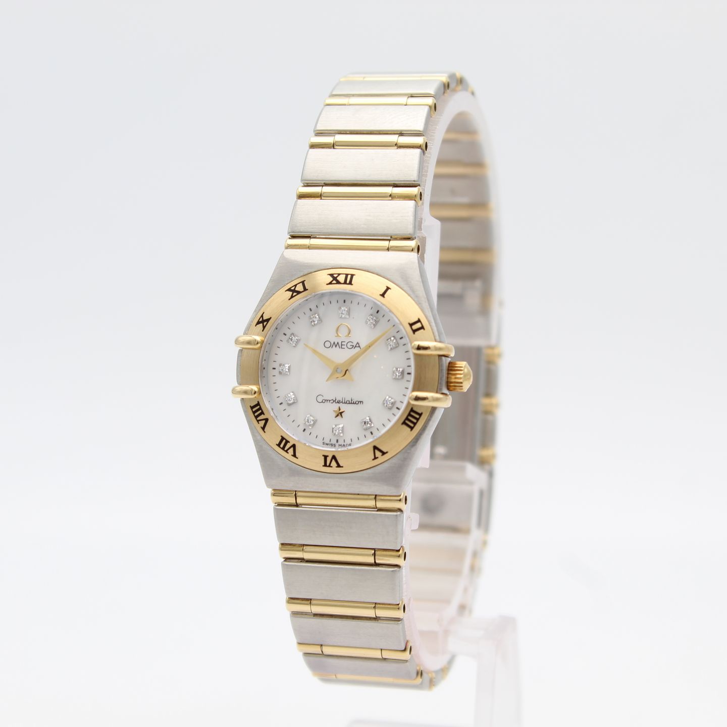 Omega Constellation 1262.75.00 (2002) - Pearl dial 23 mm Gold/Steel case (4/8)