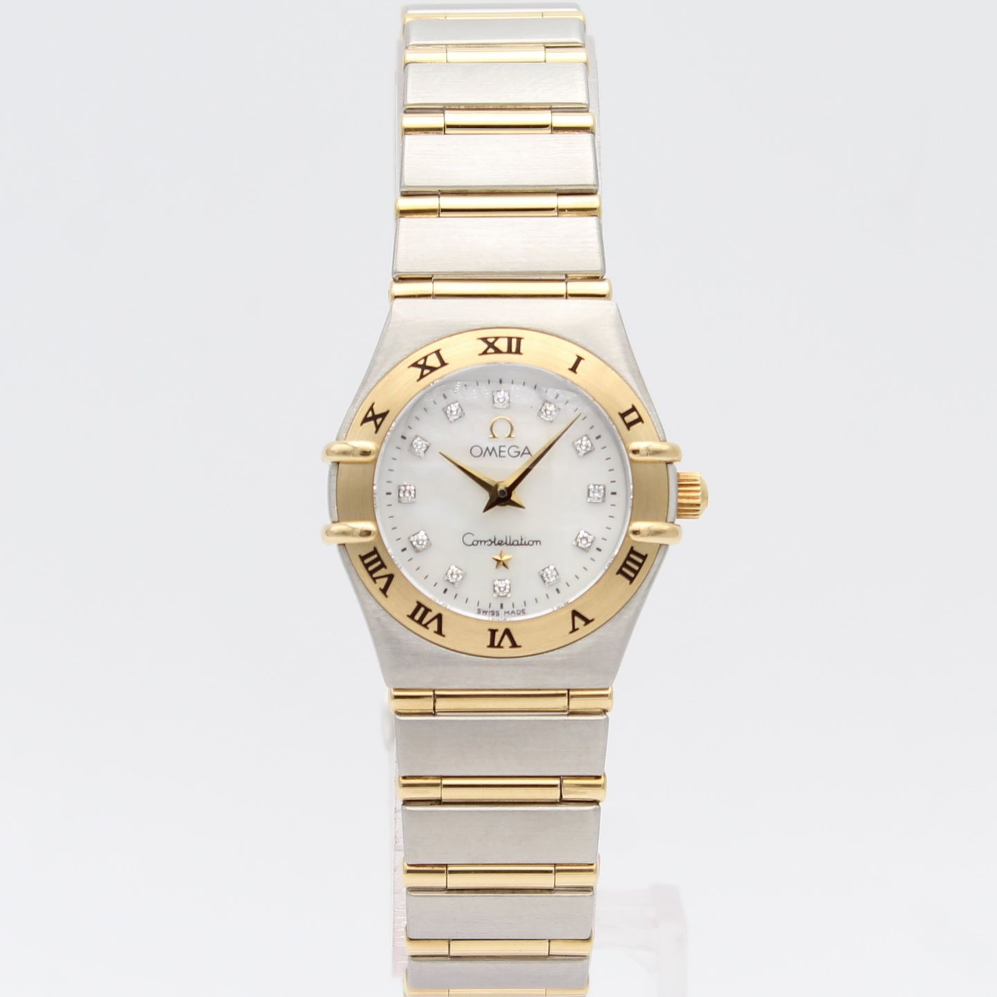 Omega Constellation 1262.75.00 (2002) - Pearl dial 23 mm Gold/Steel case (1/8)