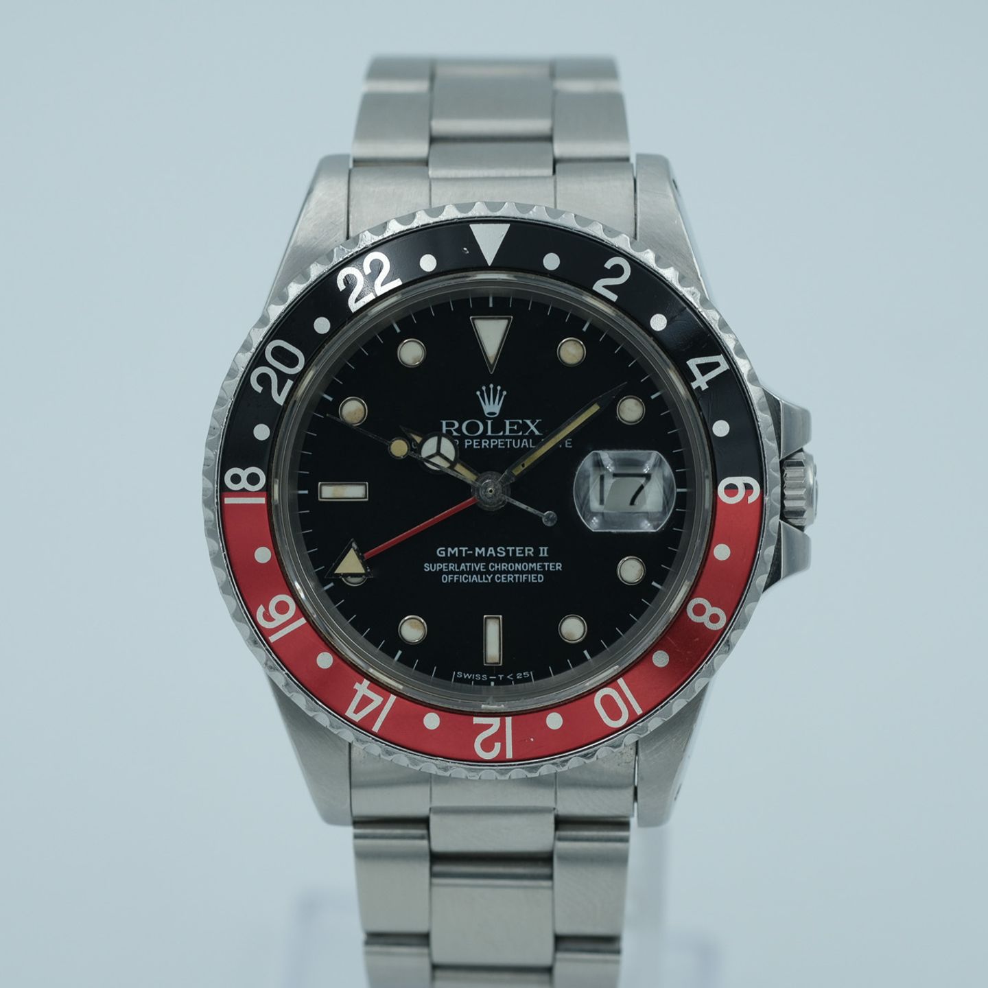 Rolex GMT-Master II 16760 (1987) - Zwart wijzerplaat 40mm Staal (2/7)