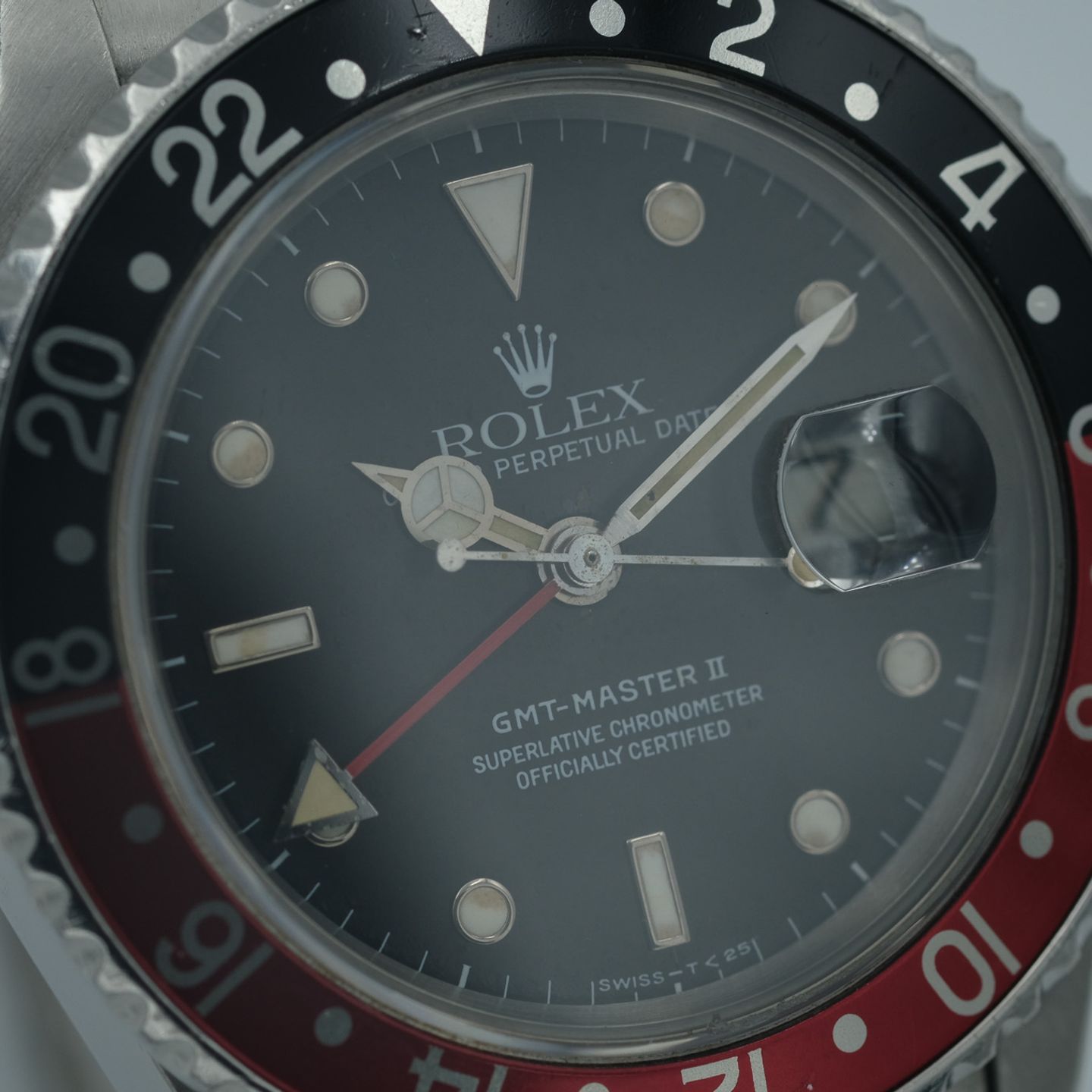 Rolex GMT-Master II 16760 (1987) - Zwart wijzerplaat 40mm Staal (3/7)