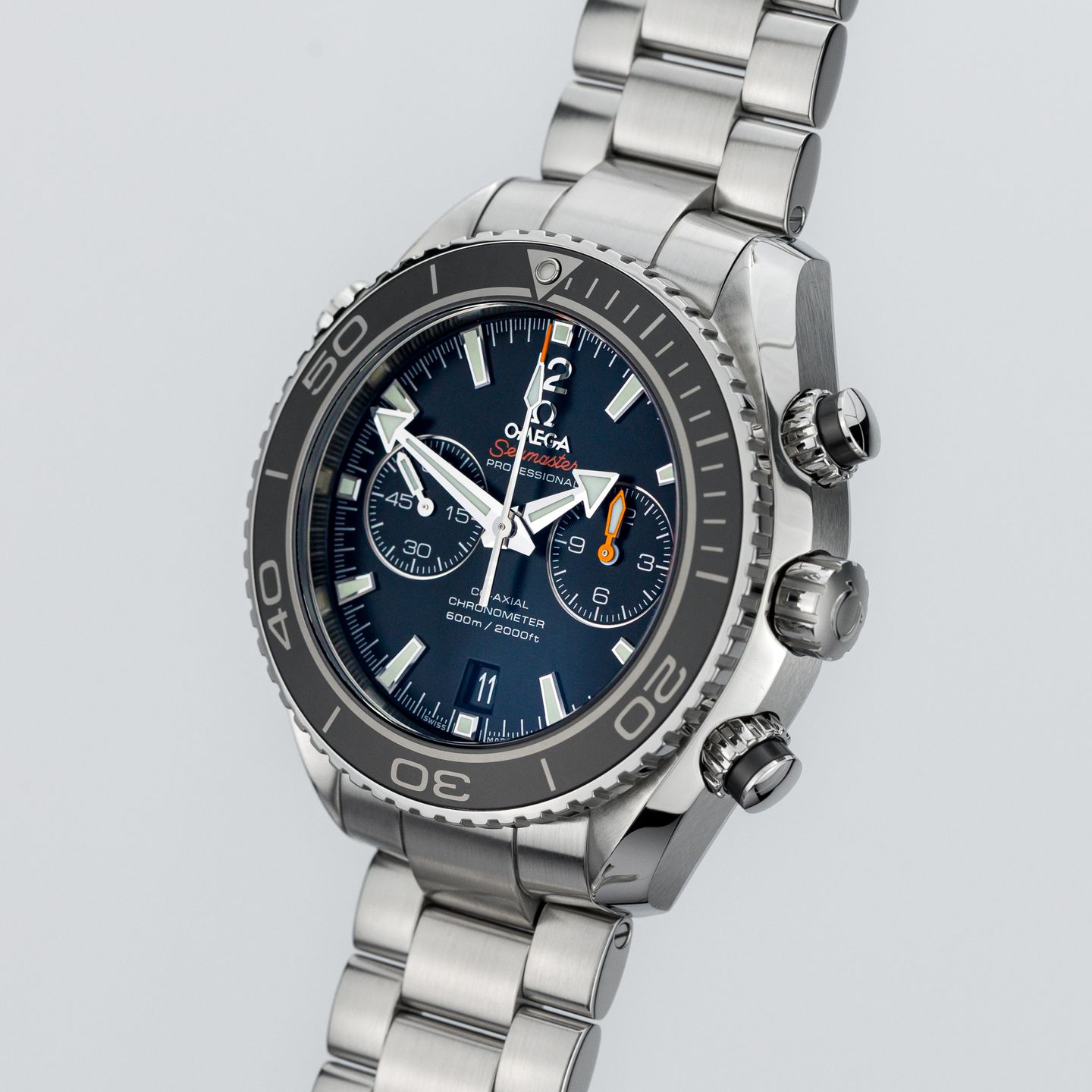 Omega Seamaster Planet Ocean Chronograph 232.30.46.51.01.001 (Unknown (random serial)) - Black dial 46 mm Steel case (3/8)