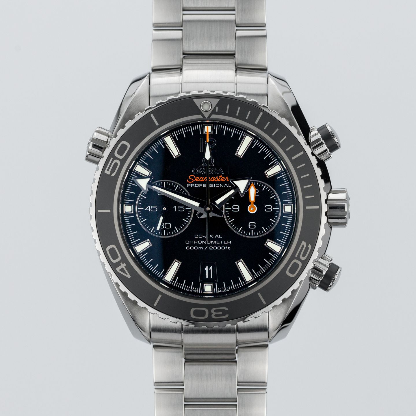 Omega Seamaster Planet Ocean Chronograph 232.30.46.51.01.001 (Onbekend (willekeurig serienummer)) - Zwart wijzerplaat 46mm Staal (1/8)