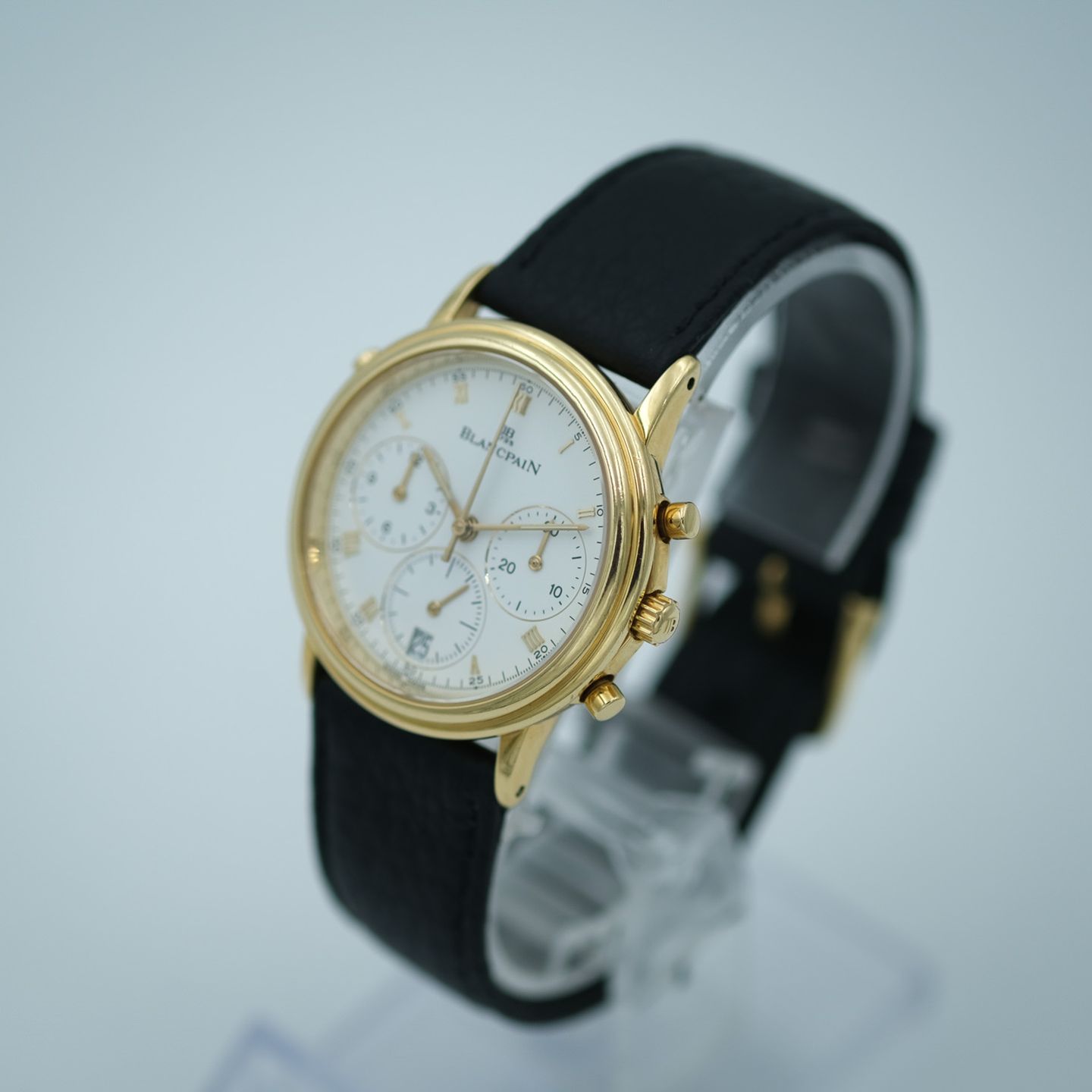 Blancpain Villeret 1186 (1993) - Wit wijzerplaat 34mm Geelgoud (3/8)