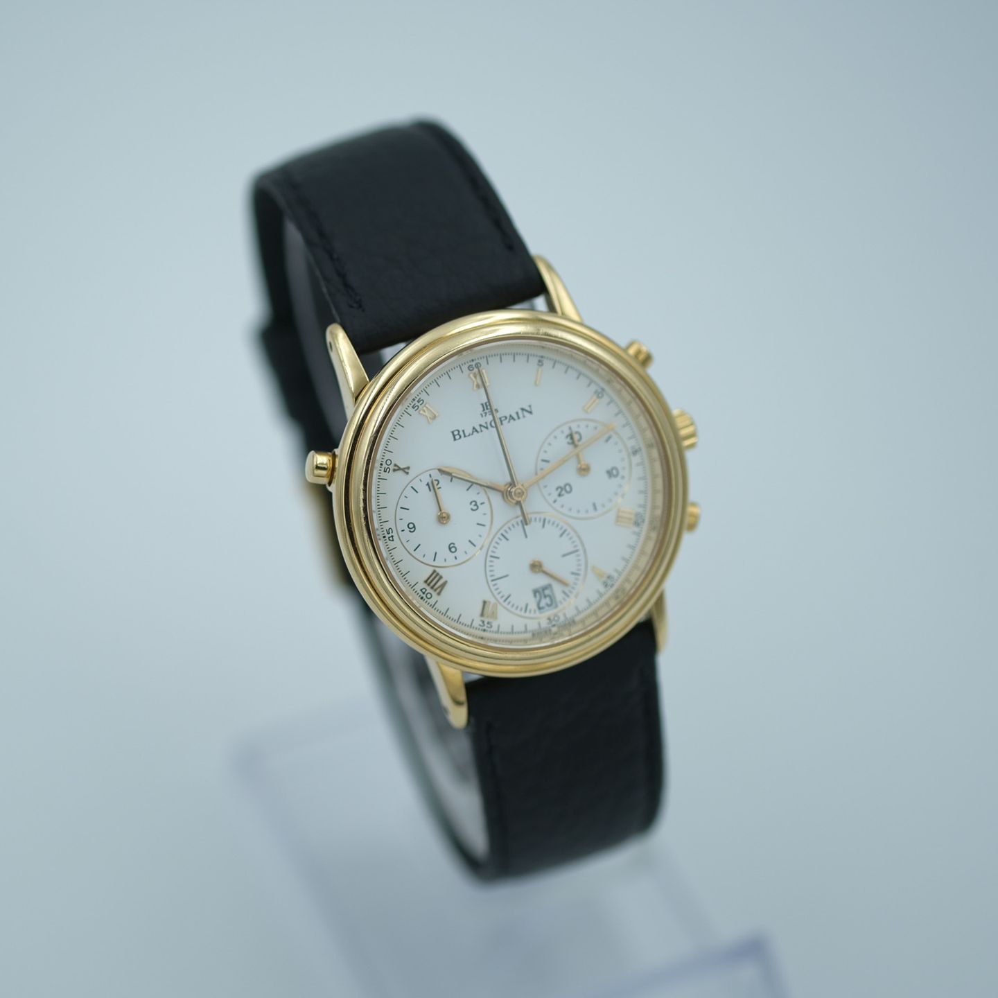 Blancpain Villeret 1186 (1993) - Wit wijzerplaat 34mm Geelgoud (6/8)