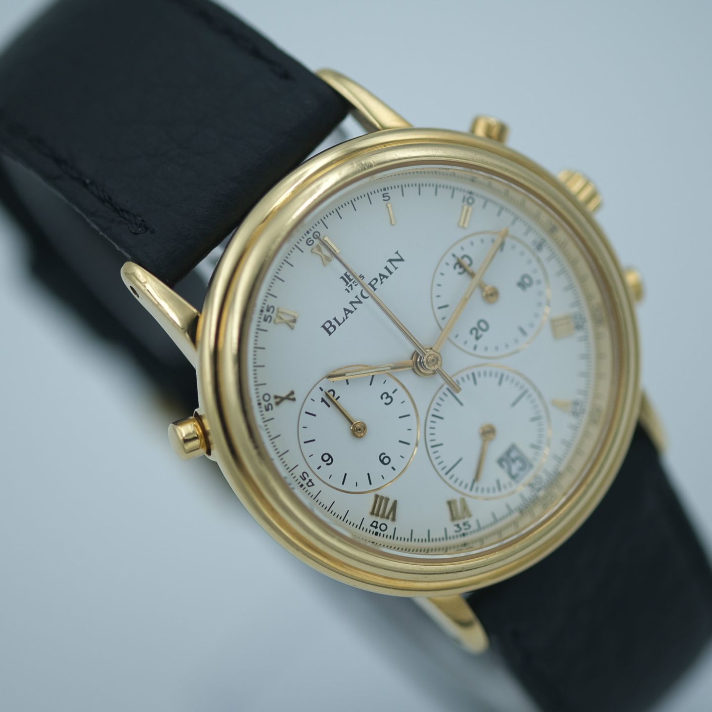 Blancpain Villeret 1186 (1993) - Wit wijzerplaat 34mm Geelgoud (7/8)