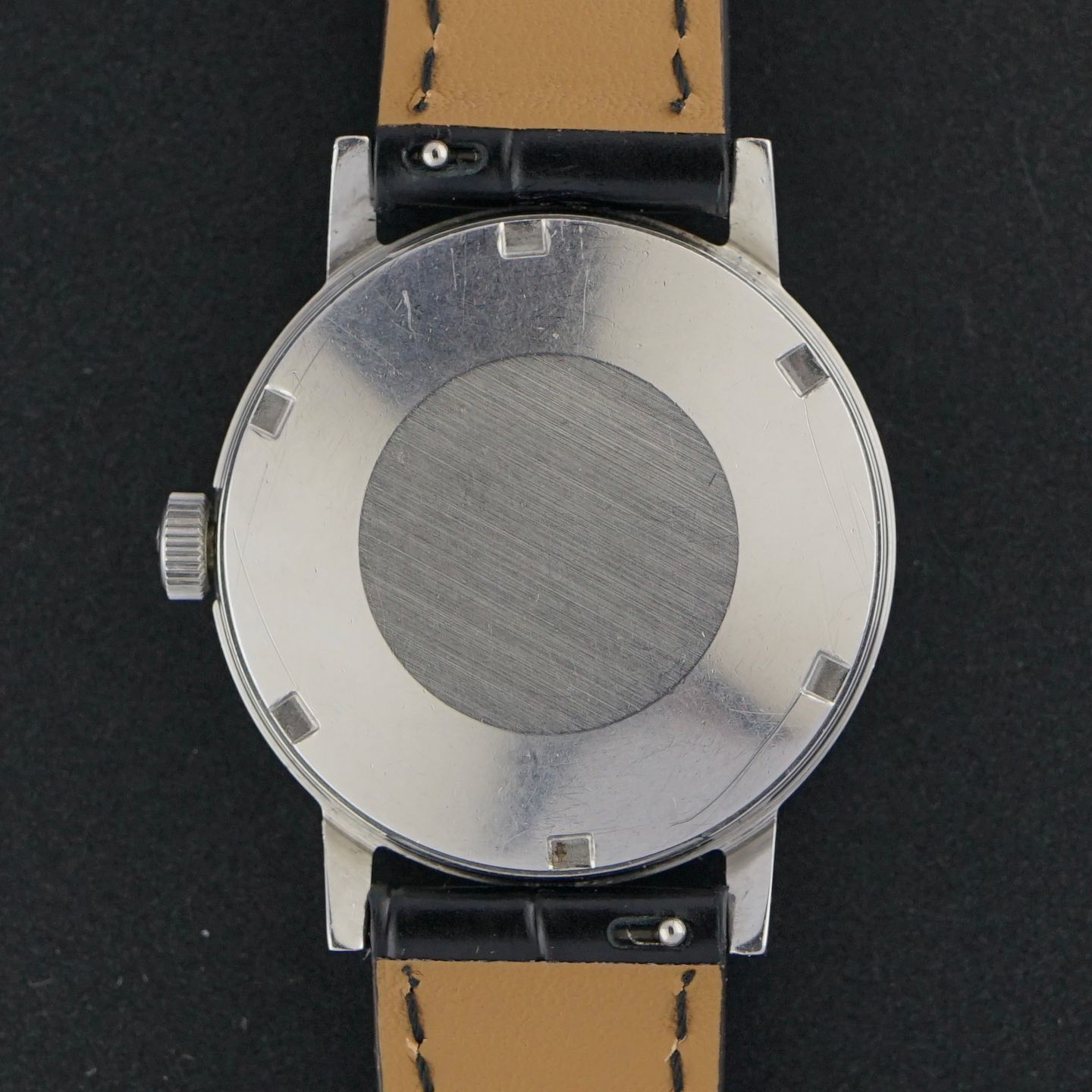 Omega Genève 166.0098 (1972) - Blue dial 35 mm Steel case (3/8)