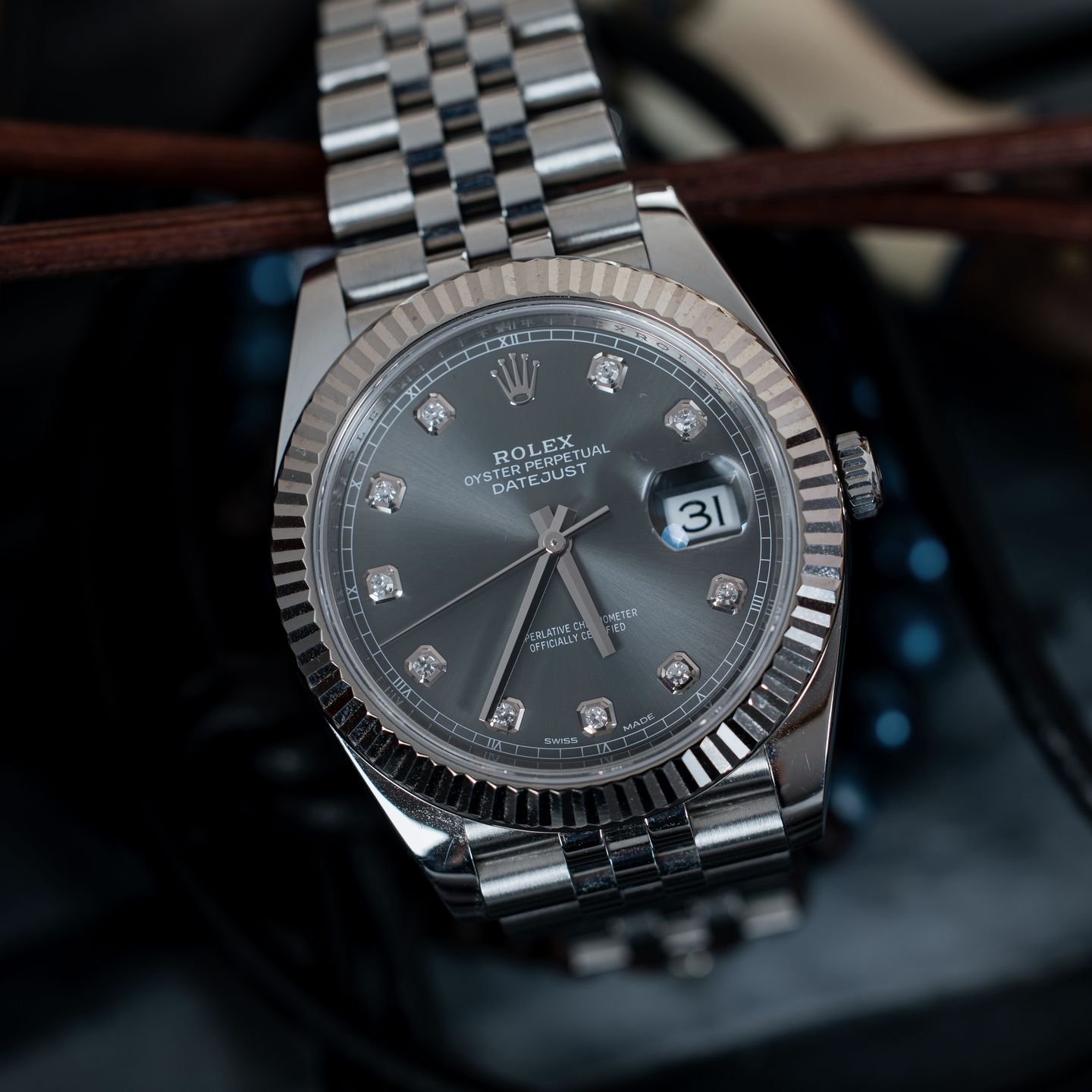 Rolex Datejust 41 126334 (2018) - Grijs wijzerplaat 41mm Staal (1/6)