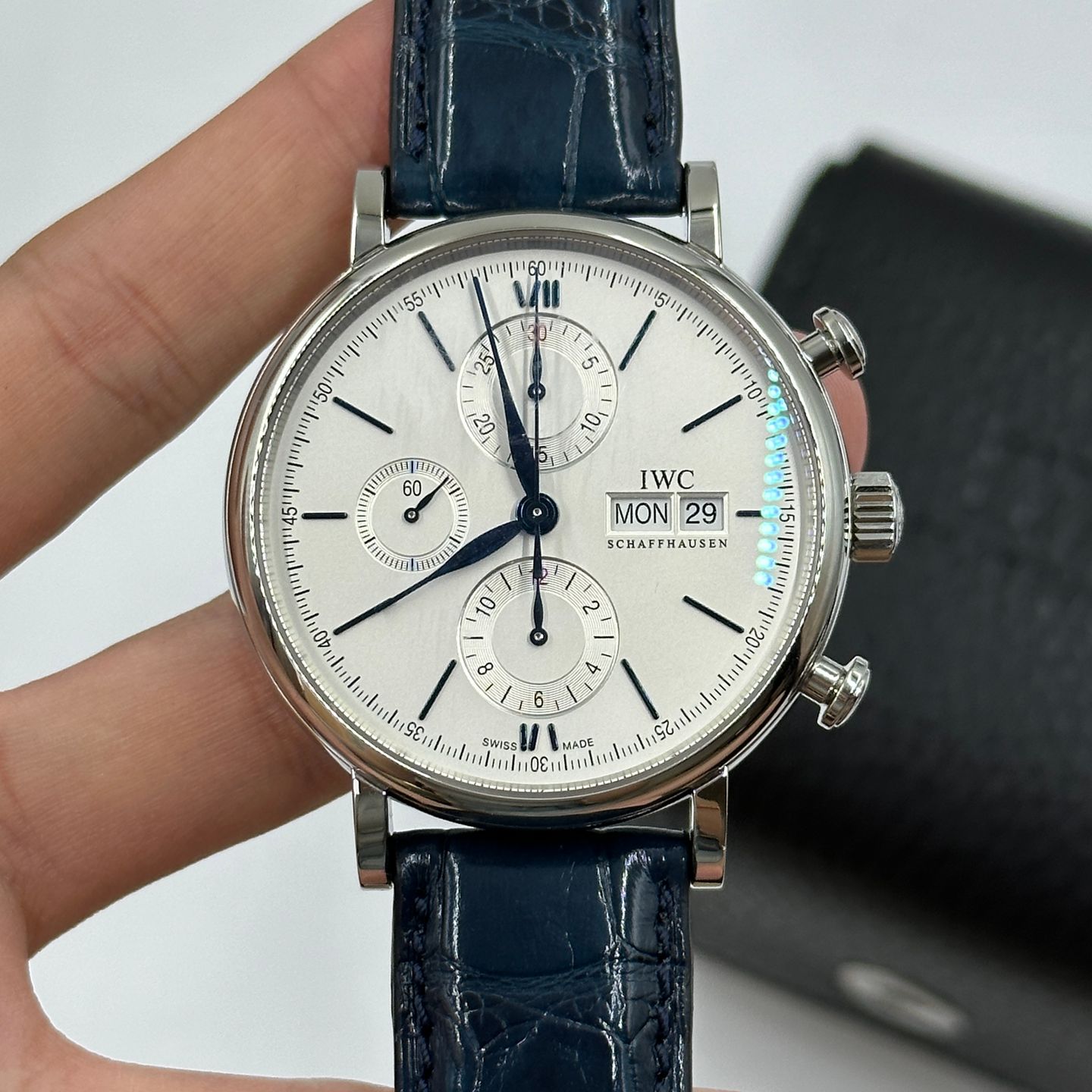 IWC Portofino Chronograph IW391037 (2023) - Zilver wijzerplaat 42mm Staal (6/8)