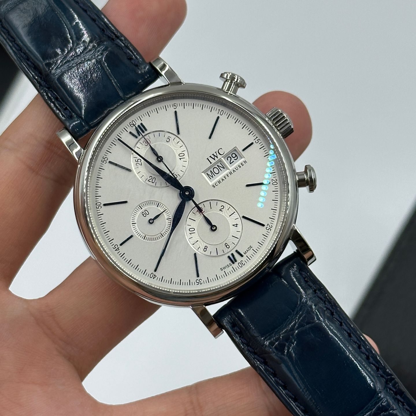 IWC Portofino Chronograph IW391037 (2023) - Zilver wijzerplaat 42mm Staal (8/8)