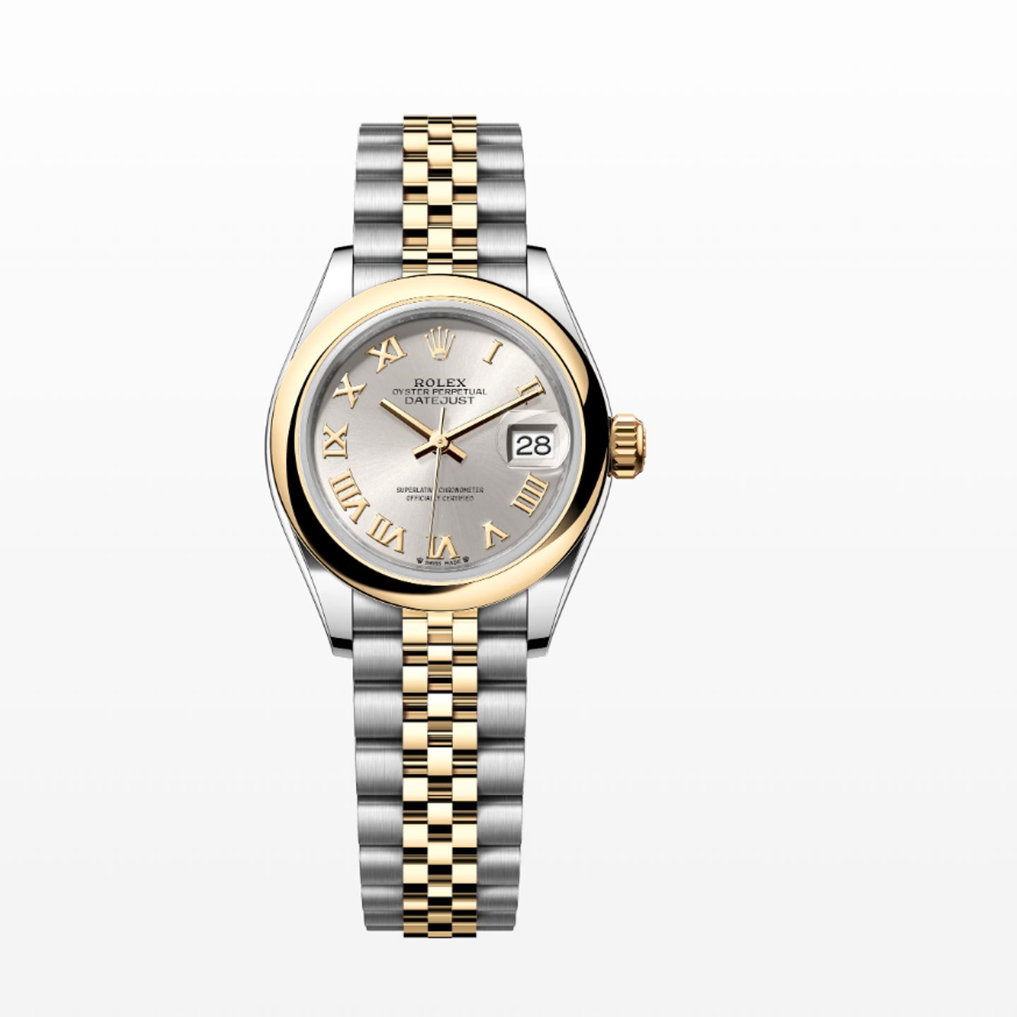 Rolex Lady-Datejust 279163 (2024) - Zilver wijzerplaat 28mm Goud/Staal (1/1)