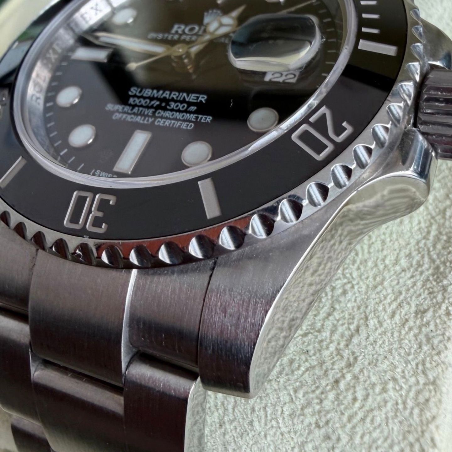 Rolex Submariner Date 116610LN (2014) - Black dial 40 mm Steel case (3/8)