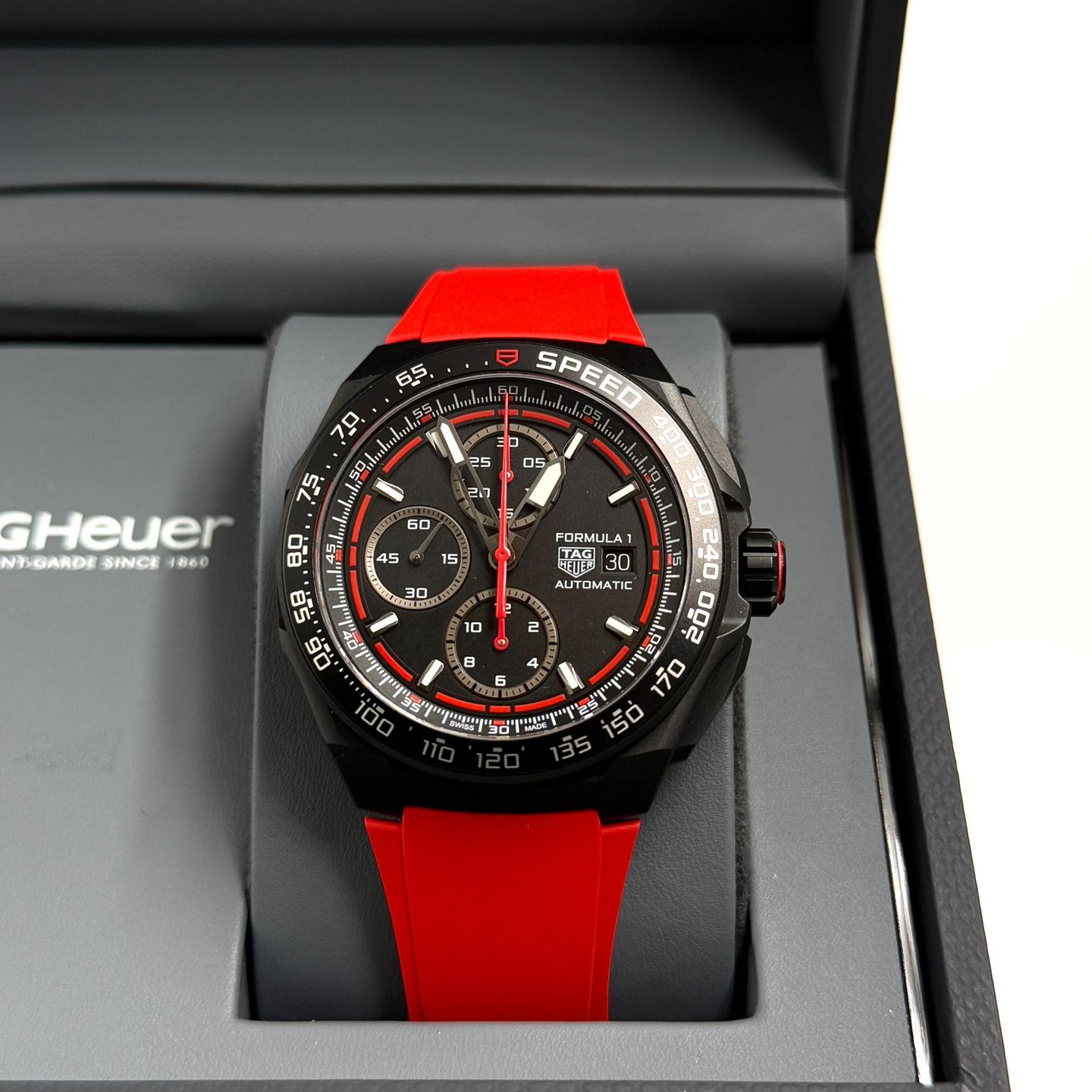 TAG Heuer Formula 1 CBZ2085.FT8093 (2025) - Zwart wijzerplaat 44mm Titanium (1/8)