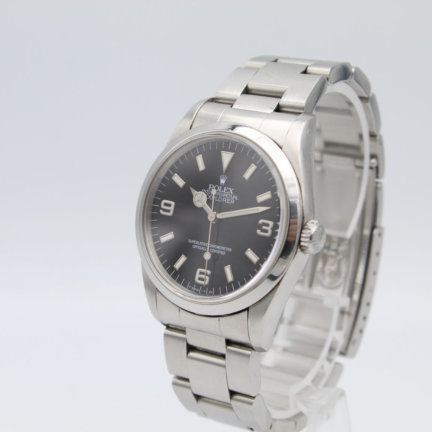 Rolex Explorer 14270 (1994) - Zwart wijzerplaat 36mm Staal (2/8)