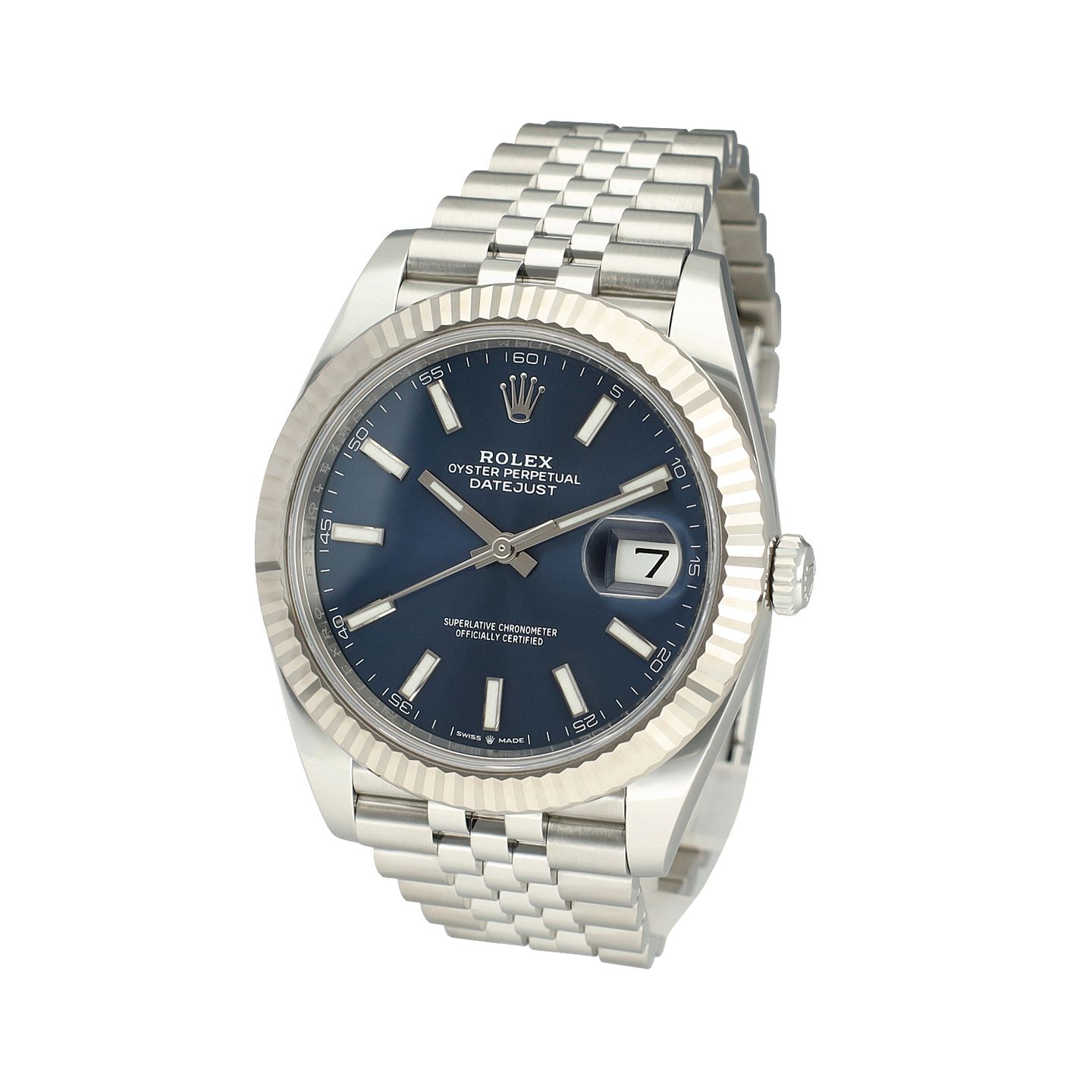 Rolex Datejust 41 126334 (2025) - Blue dial 41 mm Steel case (3/8)