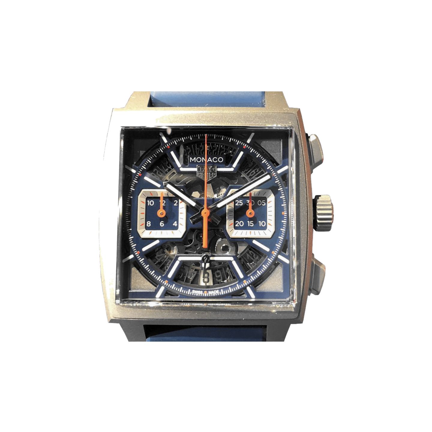 TAG Heuer Monaco CBL2182.FT6235 (2024) - Blauw wijzerplaat 39mm Titanium (2/4)