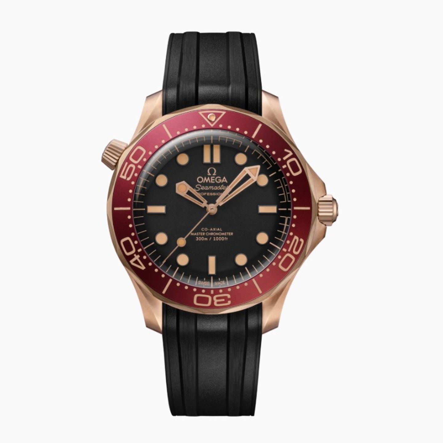 Omega Seamaster Diver 300 M 210.92.42.20.01.003 (2025) - Zwart wijzerplaat 42mm Roségoud (5/5)