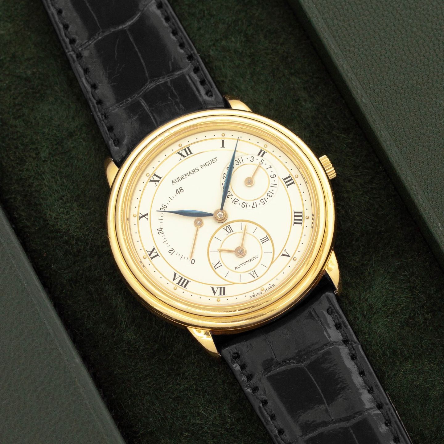 Audemars Piguet Jules Audemars 25685BA (Onbekend (willekeurig serienummer)) - Wit wijzerplaat 36mm Geelgoud (1/8)